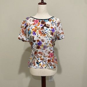 WAYF Floral Cropped Tee